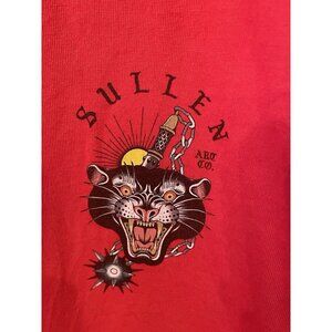 Sullen Art Collective T-Shirt 2XL‎ Red Mace Cat Panther Art to wear Emo Punk